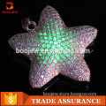funny christmas gift jewelry accessory 925 sterling silver pendant flashing star pendant